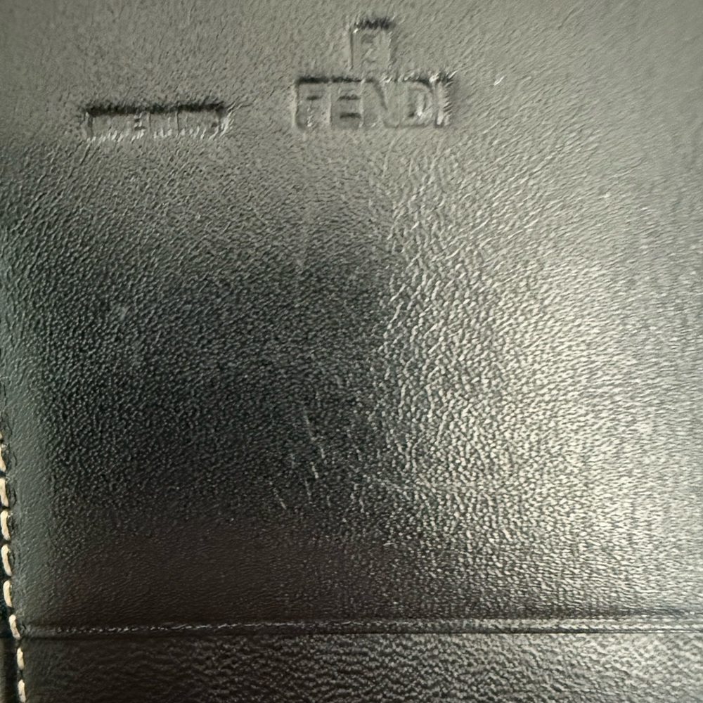 Fendi Zucca Canvas Continental Wallet - Black - Picture 8 of 9